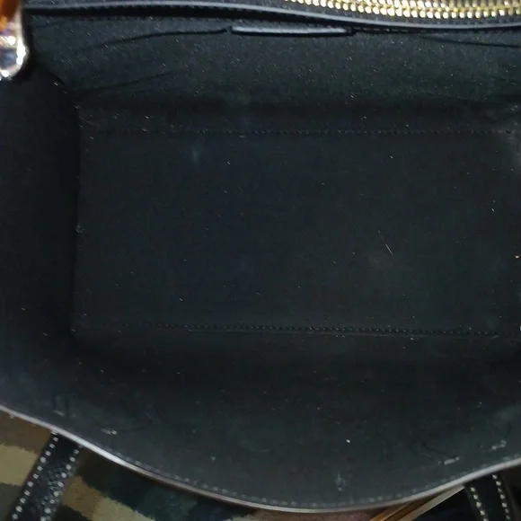 Furla NWOT Blue and Tan Zebra-Print Tote - Picture 8 of 9